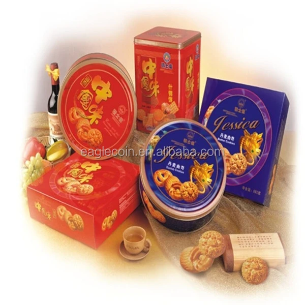 Danish Butter Cookies High Quality in Blue Tin