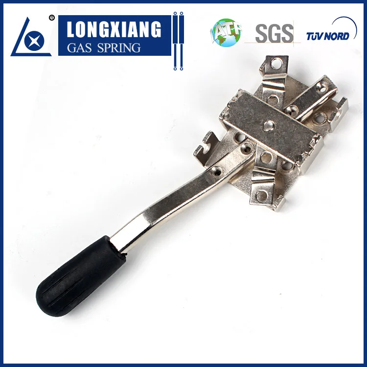 High quality locking gas spring with dual control cable and manual handle system