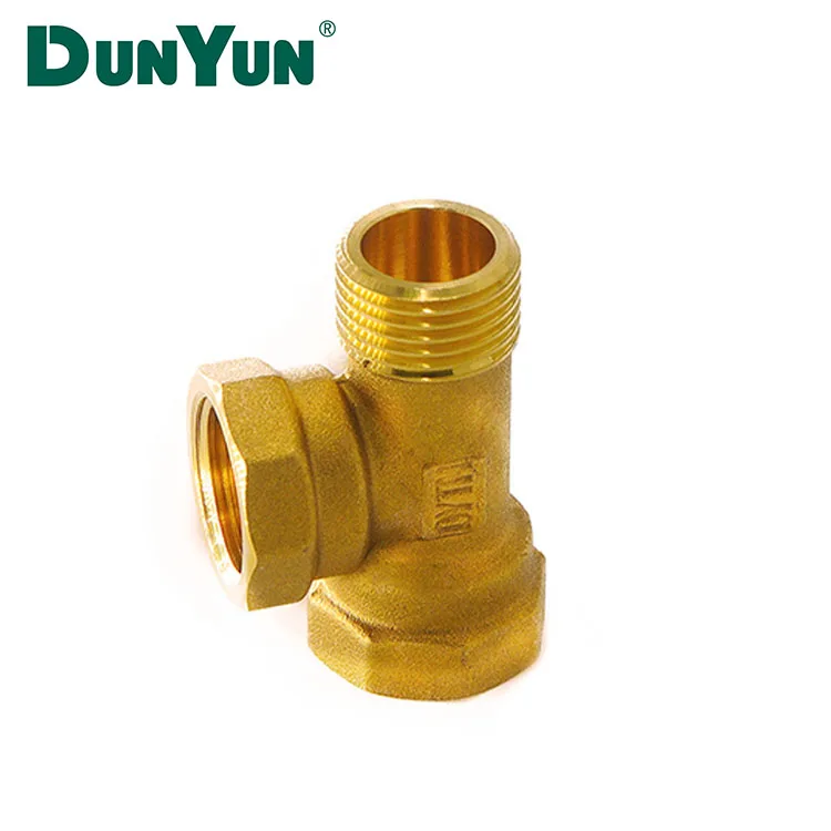 China Supplier Copper Brass Tee Shaped 3 Way Male and Female Pipe Fitting Coupler