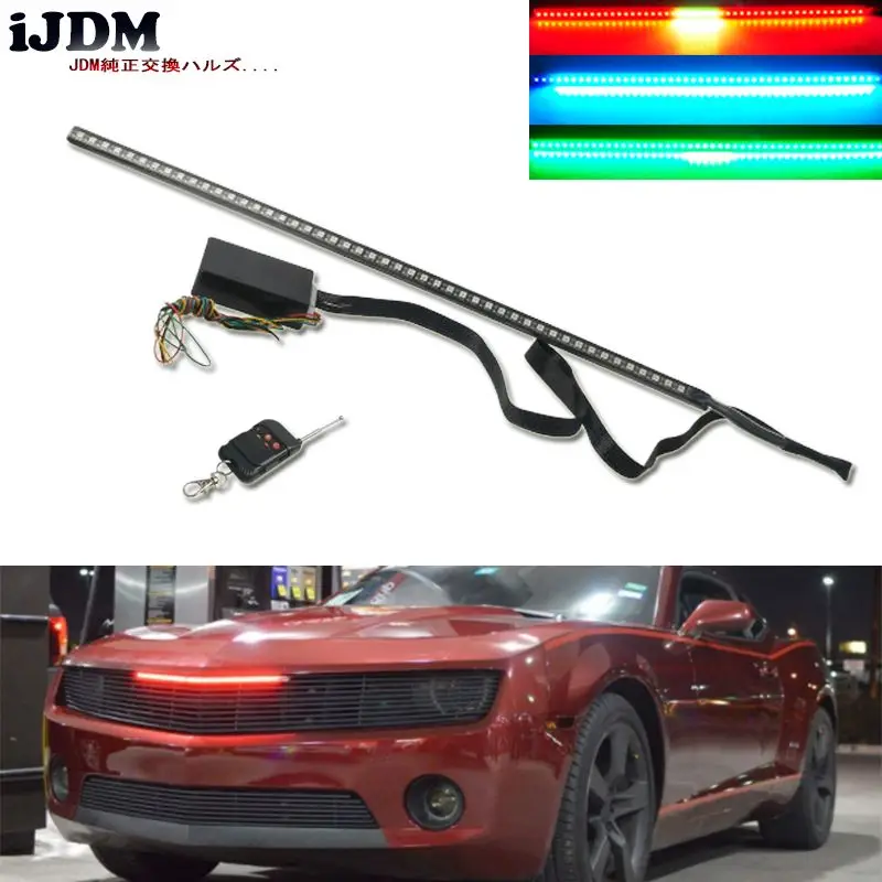 20 inches 48-LED RGB 7-Color LED Knight Rider Scanner Lighting Bar For Car Truck SUV Interior or Exterior Decoration