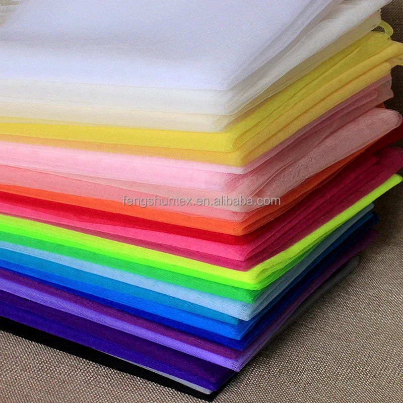 polyester wedding hayal tulle mesh fabric