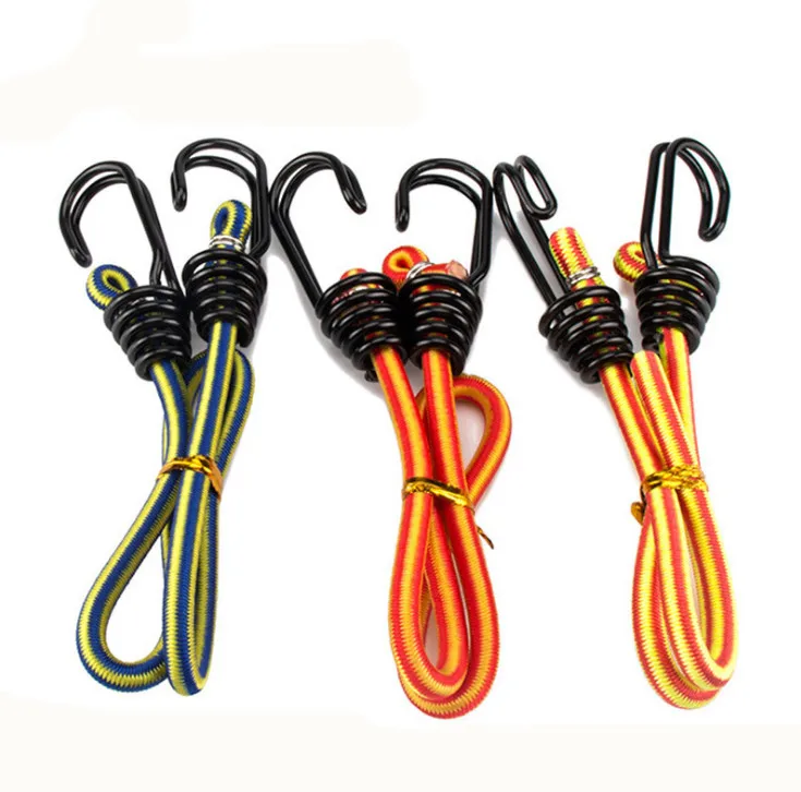 Высокопрочный эластичный шнур 8 мм/упаковочная веревка для растяжных велосипедов/банджи для багажа с двойным крючком