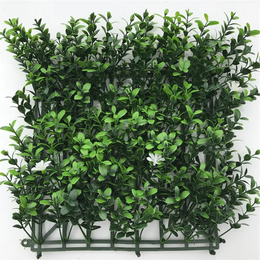 Exterior decoration panels wall hedge pe fence panel grass artifical boxwood panel