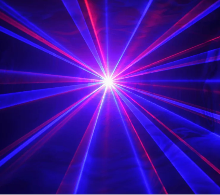 LAYU Top Selling DJ Lazer Stage Night Club Red Blue Color Beam Effect Laser Light Projector for Club KTV Disco