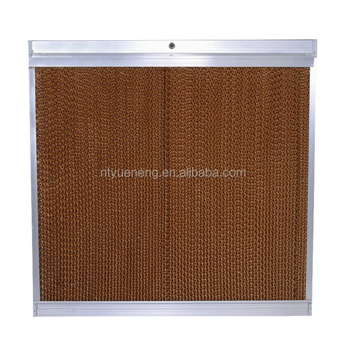 7090 evaporative cooling pad for poultry farm, galvanized sheet frame cooling pad wall