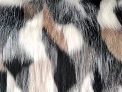 Popular Soft long pile Jacquard faux fur fabric