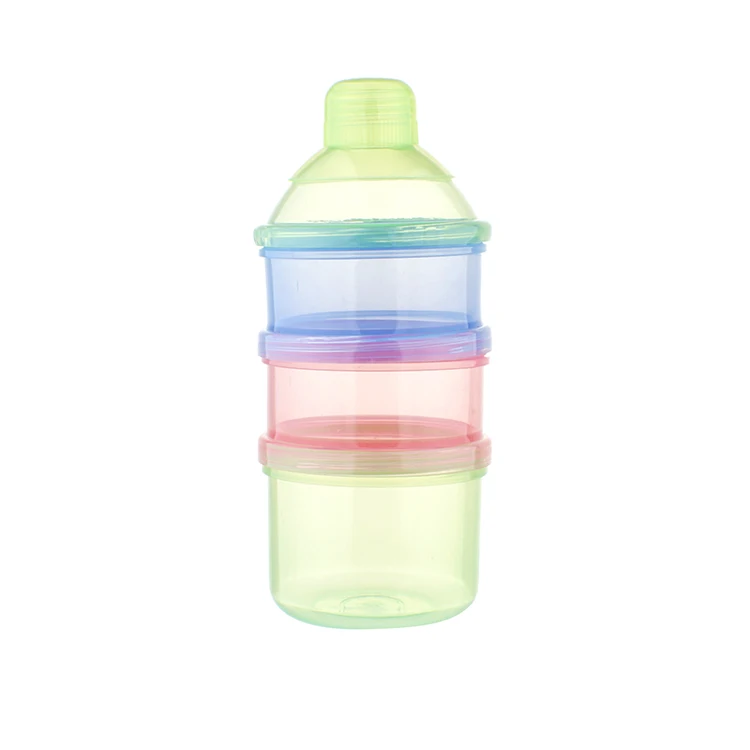 High Quality 3 Compartment Milk Powder Container, Food Dispenser Container