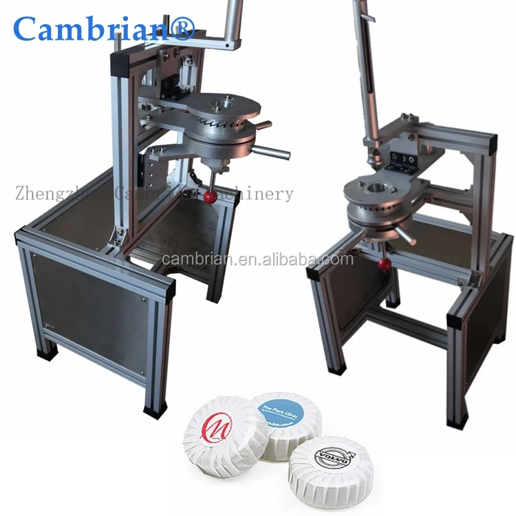 Low price manual pleat toilet round soap wrapping machine pleated soap packing machine