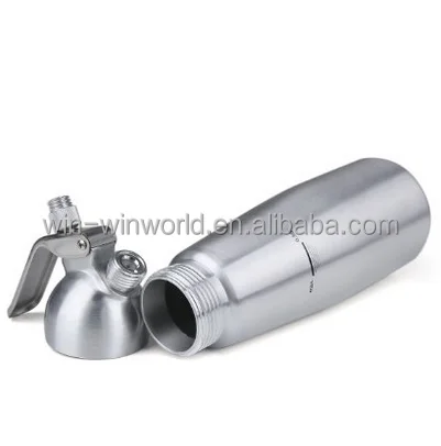 Aluminum Whipper Cream Dispenser Whipper  plastic  Decorating Nozzles + plastic Holder (0.5L)cream whipper