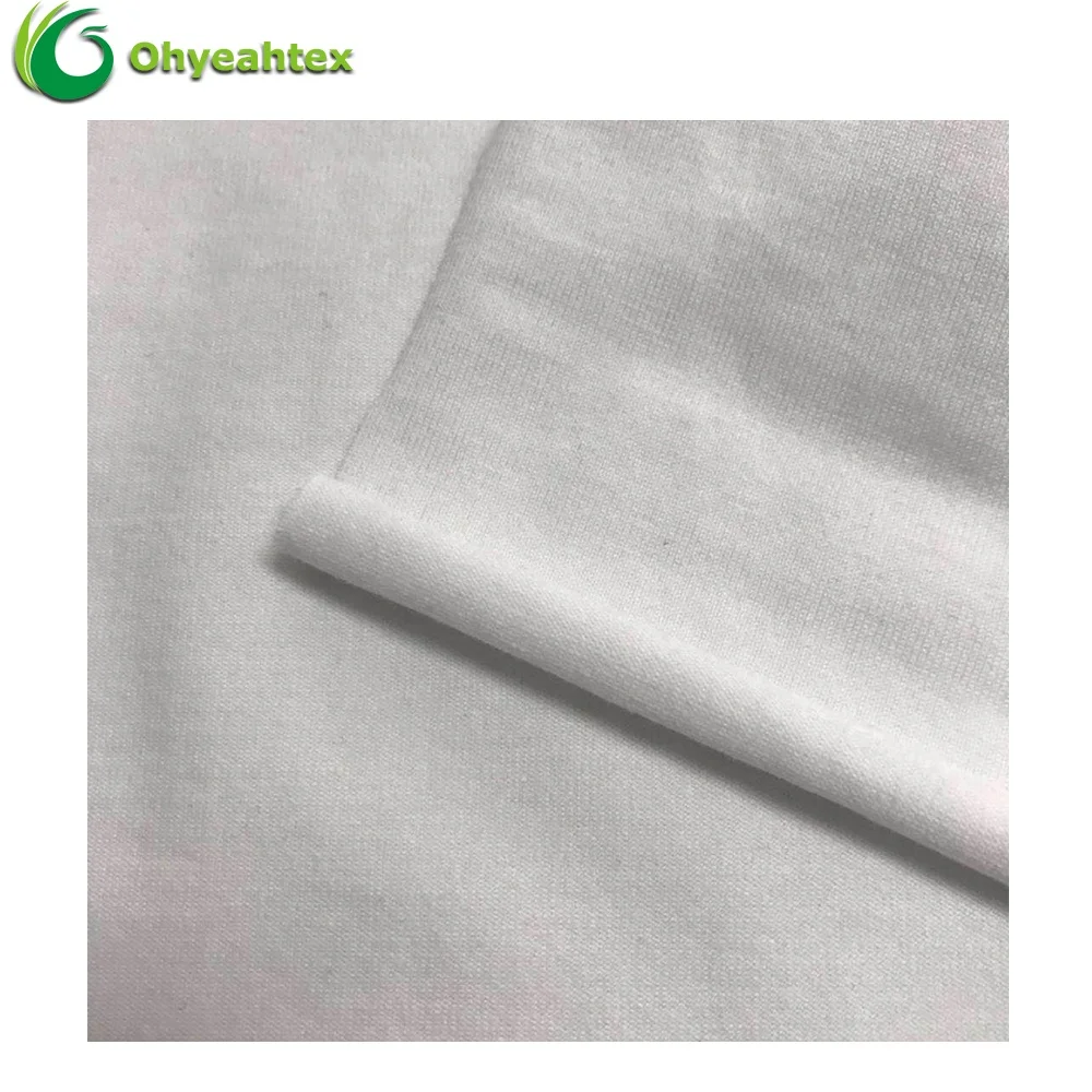 Oeko-tex 100 Knitting 95% Pima Cotton 5% Spandex Cotton Pima Fabric For T-shirt