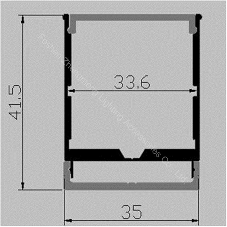 35-41mm 6063 t5 extruded aluminum decking polycarbonate cap accessories with aluminium profile connector