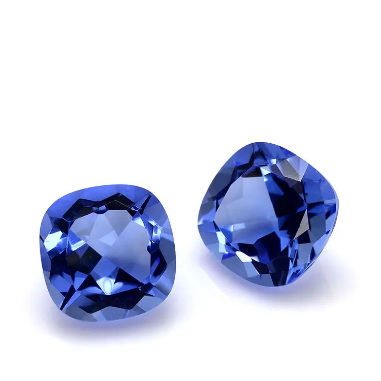 Various Shapes Loose Synthetic Blue Sapphire Crystal