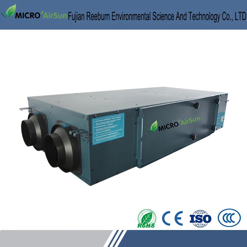 Lcd control panel vertical type air handling unit