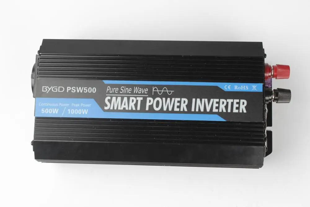 BYGD  Power Inverter 1000w 12v/24v To 220v Pure Sine Wave Power Inverter Converter DC to AC inverter