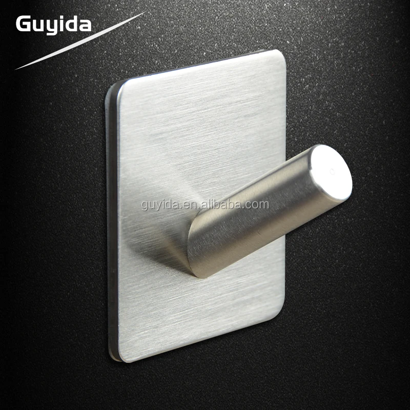 hot sales stainless steel 304 USA design super sticker single wall hook