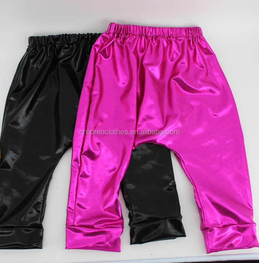 
Wholesale Girls boutique clothing spring kids leggings colorful baby leather icing pants 