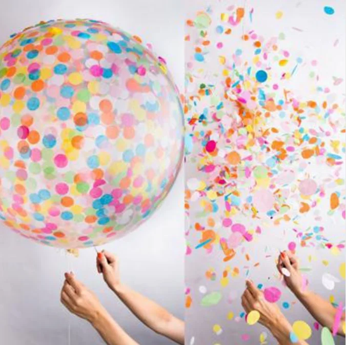 12 Inch Confetti Balloons Colorful Latex Party Balloon for Thanksgiving Wedding Birthday Baby Shower Party