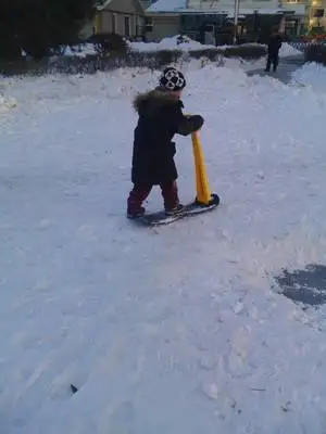 2 Х Молодежи Снег Скутер Рождественские Зимние Доска Лыжные Сани складной Легкий СНЕГ САМОКАТ Горнолыжных