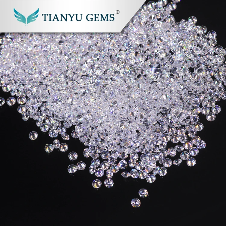 Small size White color diamond cut synthetic gems stones cubic zirconia ring stone peridot CZ