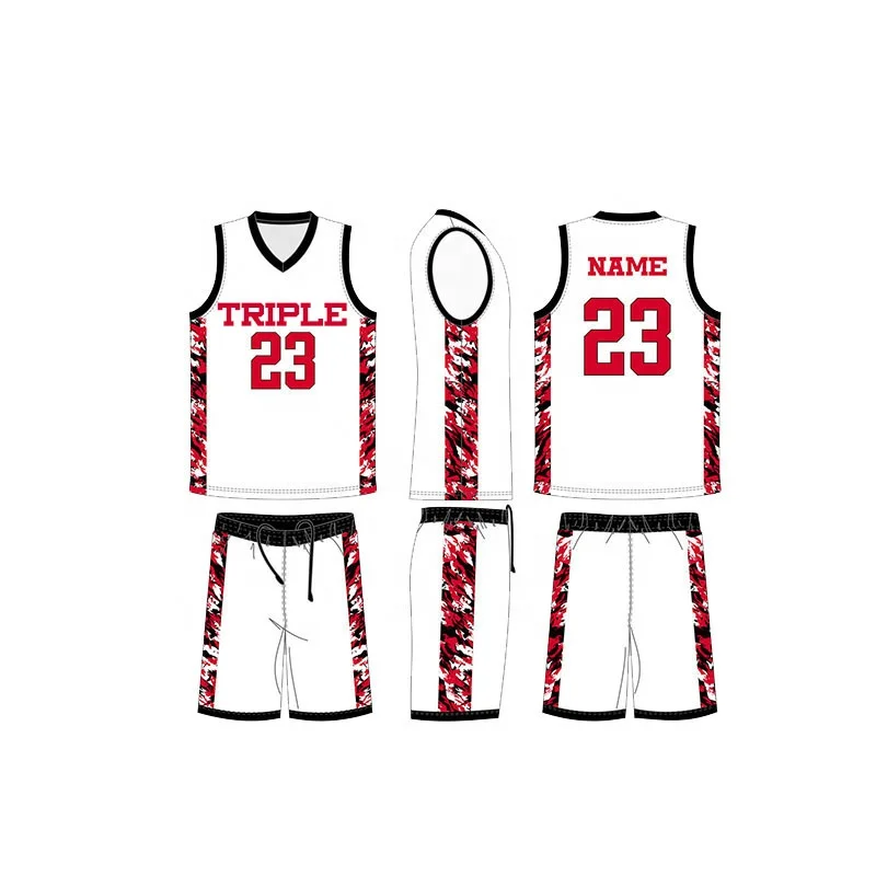 custom basketball jersey sublimation printing basketball uniforms set