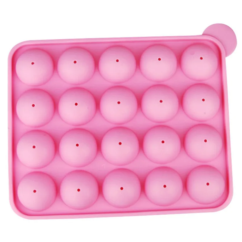 069 20 cavity round ball shape silicone mold for lollipops, lollipop mold lollipop candy mold children home diy cake tool resued