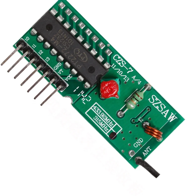 Taidacent Shortwave Regenerative Receiver Regeneration for PCB Four Road 315MHz/433MHz Super Regeneration Receiver Module