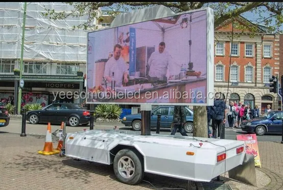 
Shanghai Yeeso trailer mounted led billboard,P4/P6/P8/P10 outdoor truck mounted led display, T5 