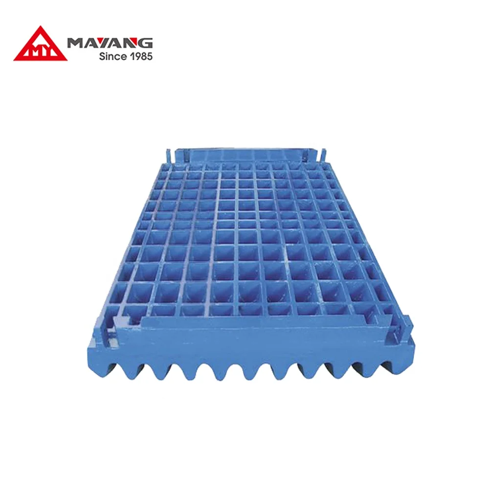 
high manganese mn13 jaw plate for stone crusher spare parts 
