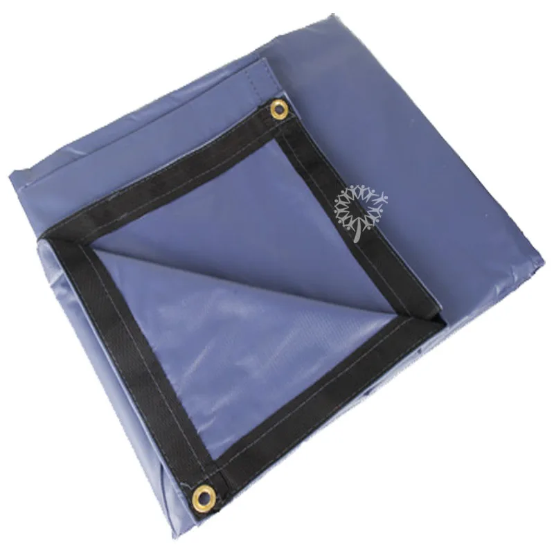 Сделанные на заказ синие оранжевые 4x5 метров водонепроницаемые пластиковые полиэтиленовые