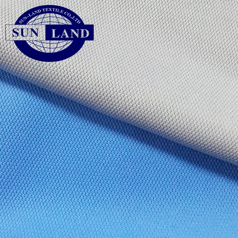 100% polyester anti-uv function pique UPF 50+ fabric for t-shirt