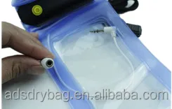 Бестселлер, водонепроницаемый чехол для сотового телефона с аудиокабелем до 5,7 дюймов, с застежкой-молнией IPX8 и логотипом на заказ, для плавания и ныряния, из ПВХ, 30 м