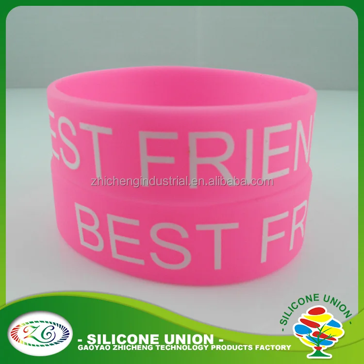 1 inch wide pink  wristband/1 inch wide armband /1 inch wide silicone wristband