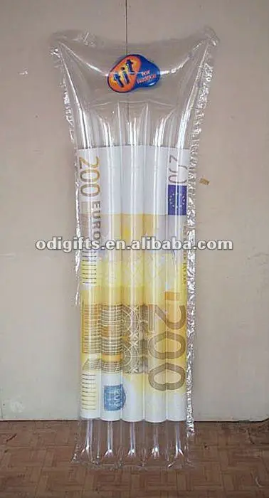 
transparent inflatable mattress / inflatable beach mat / water mattress 