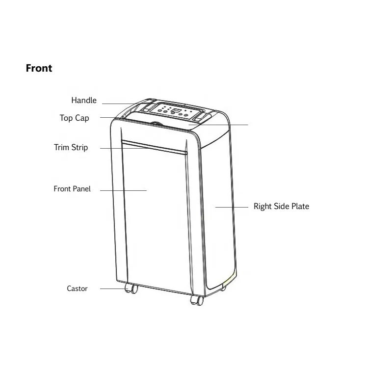 12L/D home portable deumidificatore compact dehumidifier for small room with water tank