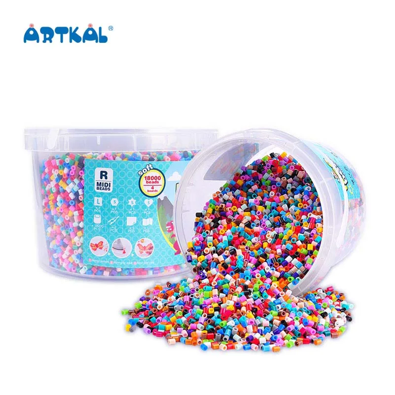 18000 fuse beads Multi-Mix 5mm buckets Kids Toys Artkal Beads For Dinosaur Series Compatible with Perler