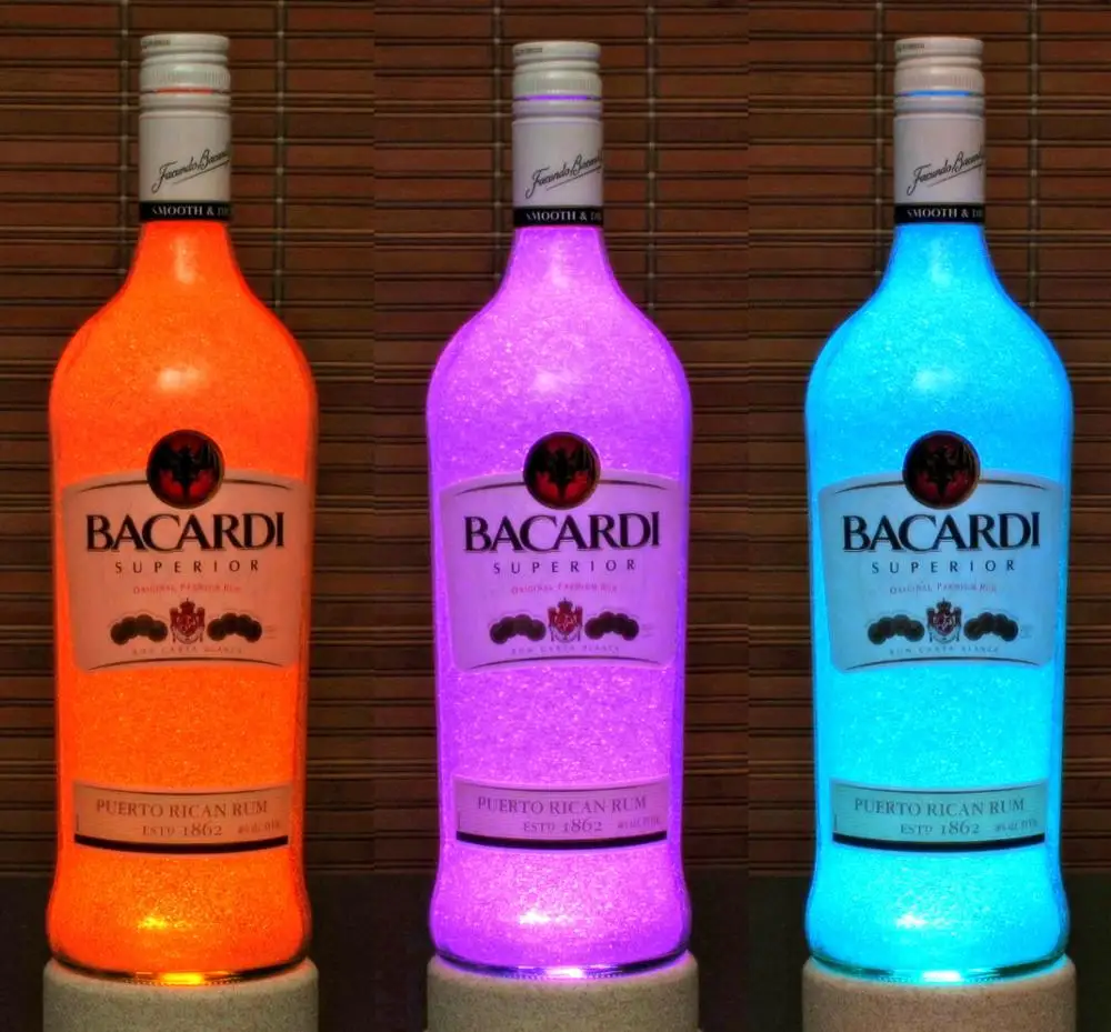 countertop LED beer/vodka/wine bottle glorifier display