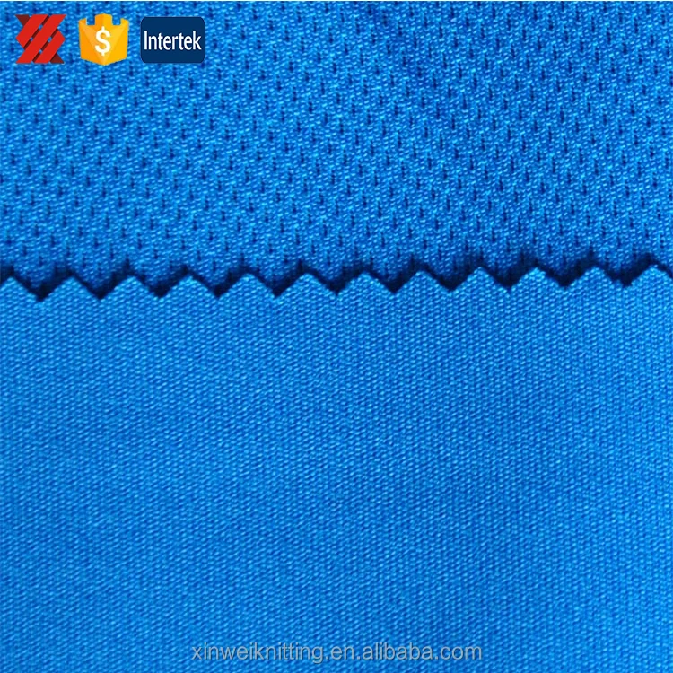 
One side waterproof one side dry fit coolmax bird eye mesh eyelet fabric for water sports 