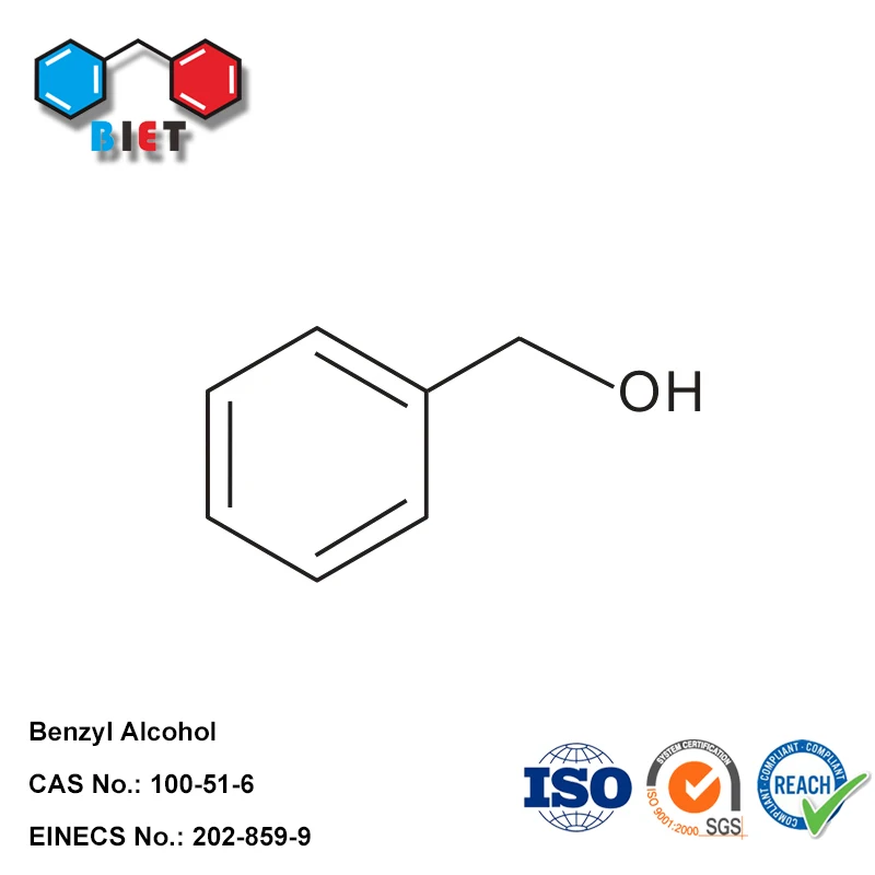 Good chemicals raw materials 99.9% benzyl alcohol liquid Phenyl methanol