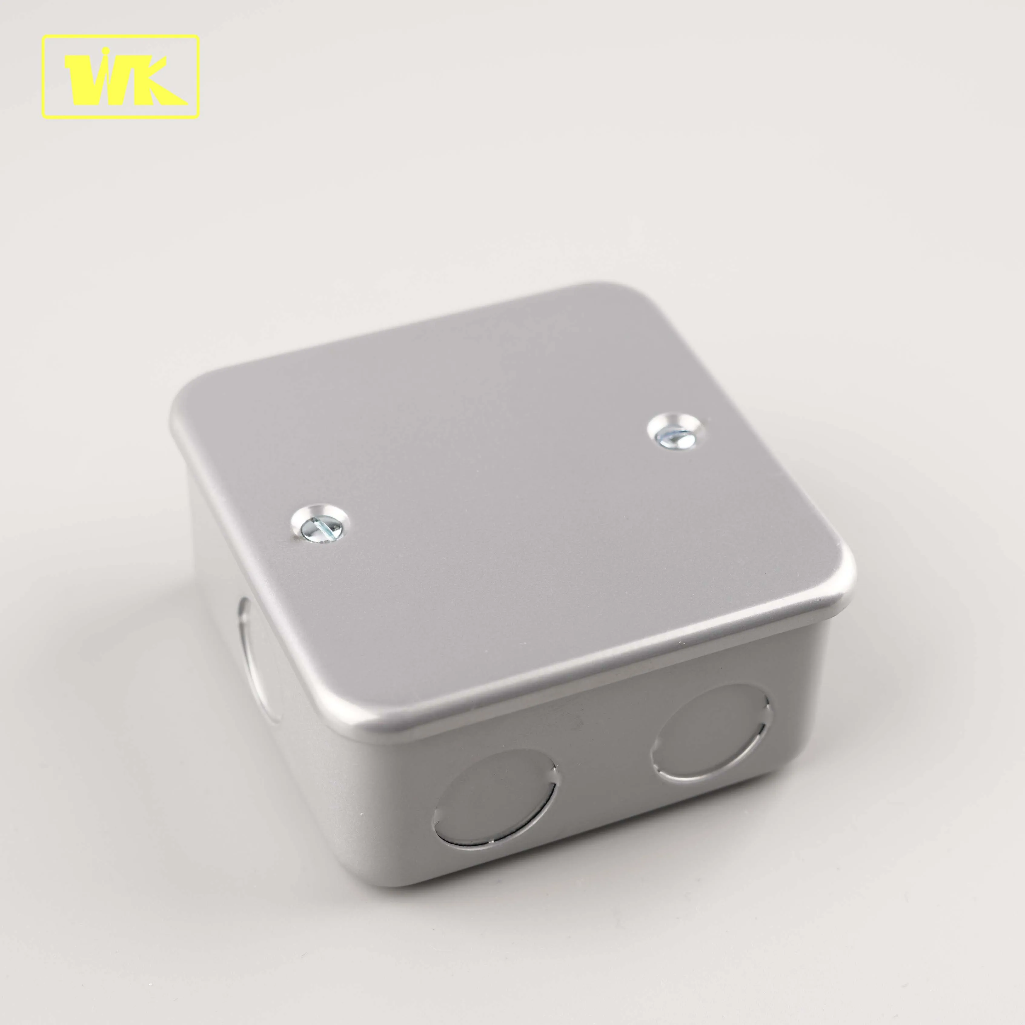 WK  Metal Clad Blank Plate 1 Gang + Back Box