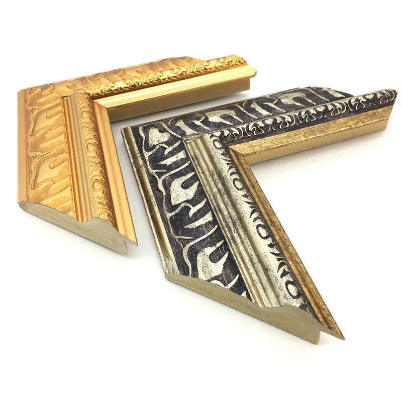 Large Polystyrene Materials Decorative  Wooden Picture Frame Moulding For Oil Painting