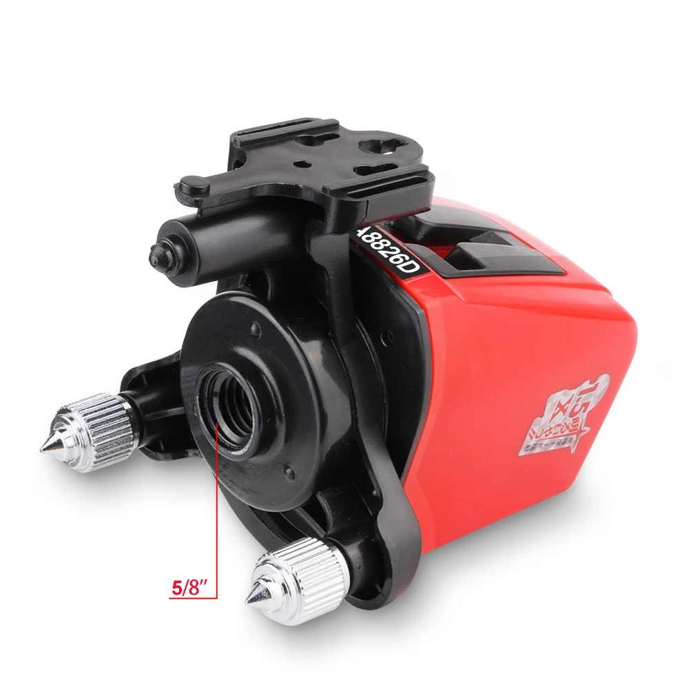 Самонивелирующийся лазерный уровень A8826D, перекрестный красный лазер с сумкой, 360 градусов, 1V1H, 2 линии, 1 точка, горизонтальный и вертикальный уровень