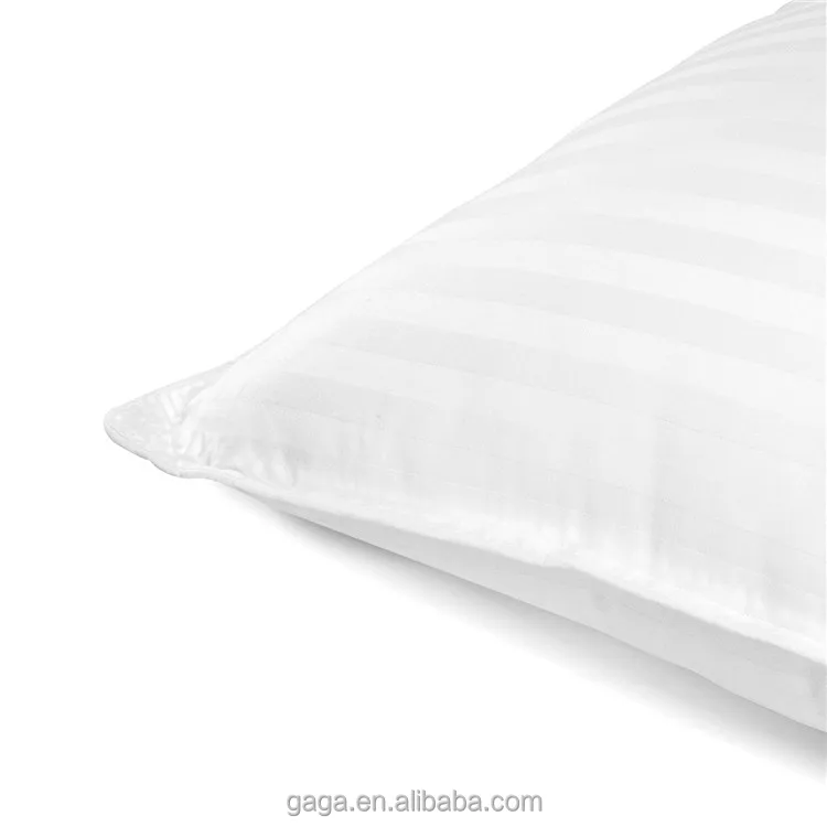 White Goose Down Feather Bed Pillows for Sleeping Premium 100% Cotton Shell ,Standard/Queen Size, Set of 2