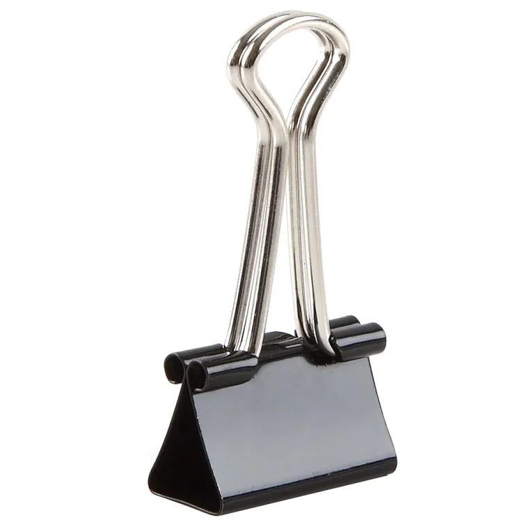 Comix black strong clip rust resistant metal 50 mm 1#  binder clips