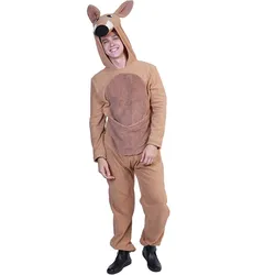 RTS Adults men Halloween animal cosplay costume cute Kangaroo hooded jumpsuit carnival mascot costumes