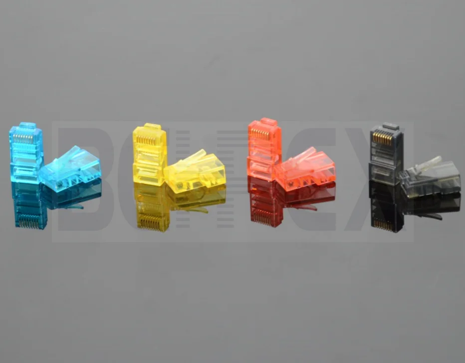 Colorful UTP STP Cat7 RJ45 Plugs Connector