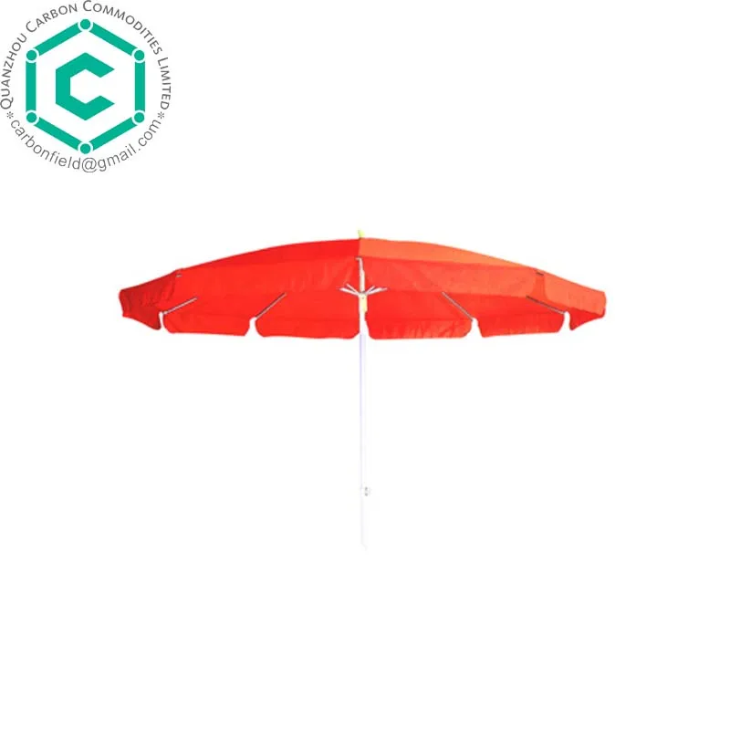 red beach umbrella for sun