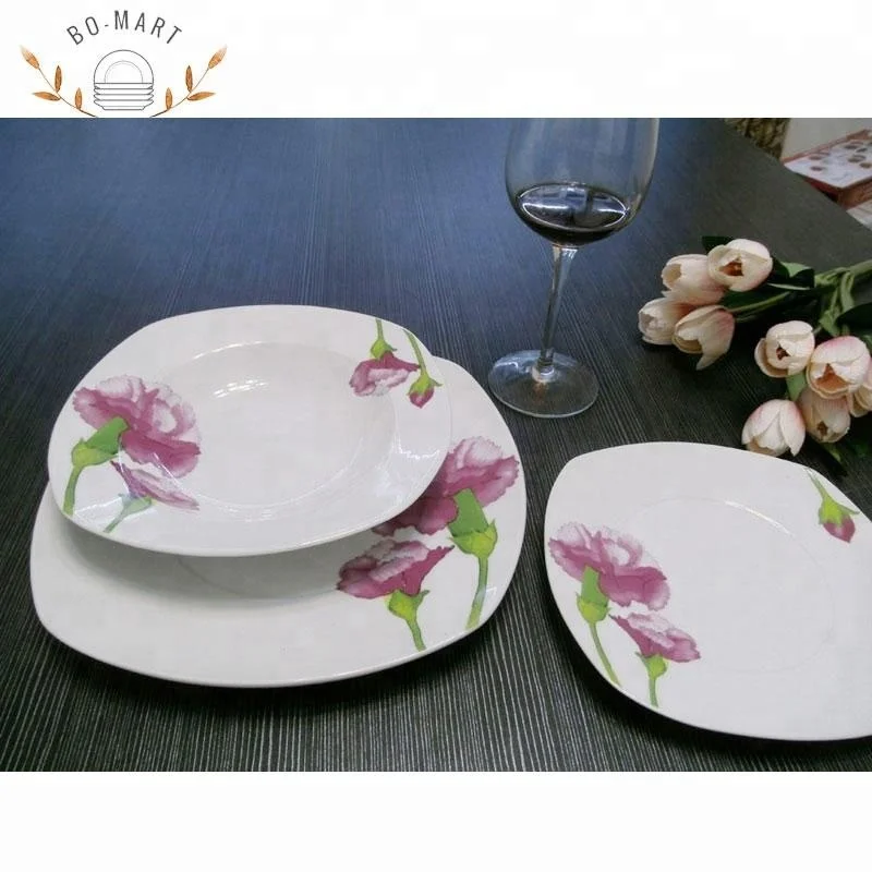 Фарфор керамический тип и материал ФАРФОР 18 шт. набор посуды с цветочным