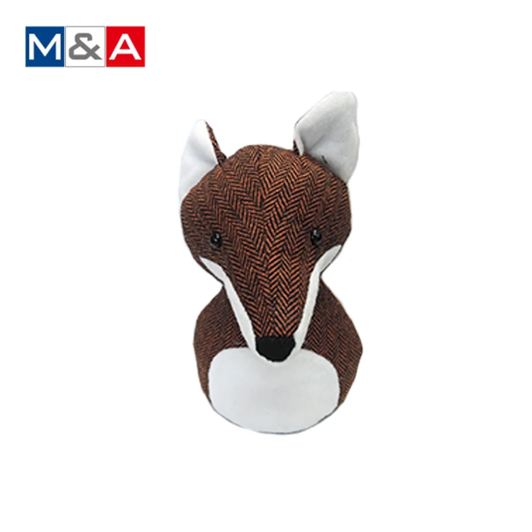 
Hot sale cartoon soft plush lovely fox gate door stopper 