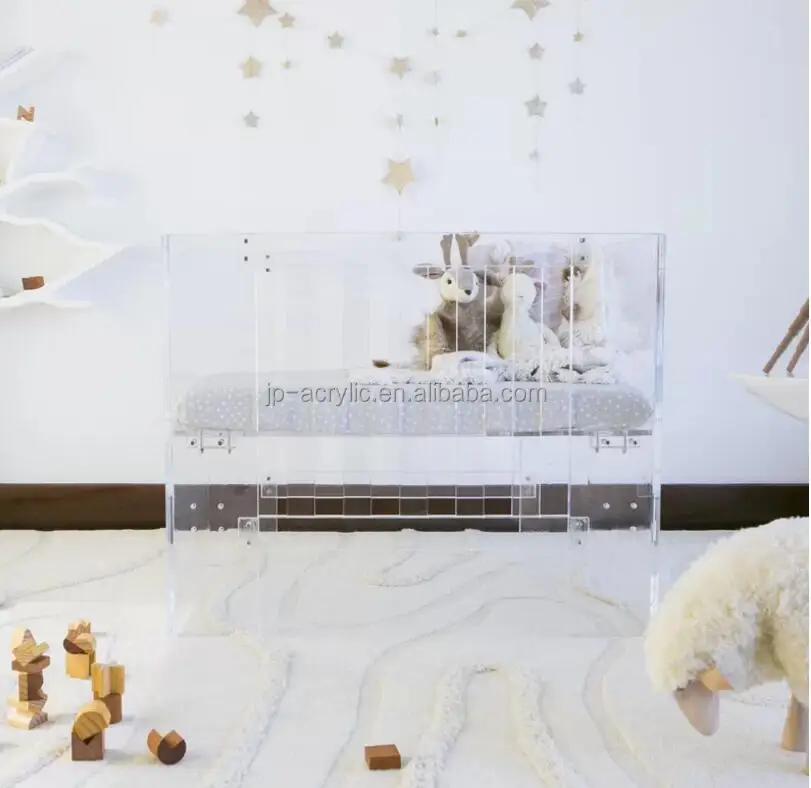 2017 best product acrylic kids crib bed made in china