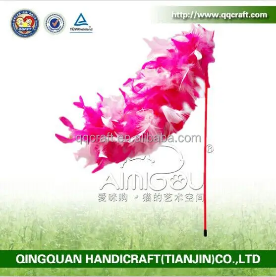 2015 Aimigou оптовая продажа кошка тизер палочка игрушка и кот перо игрушка и кошка игрушка